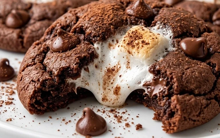 Marshmallow-Surprise Hot Cocoa Cookies