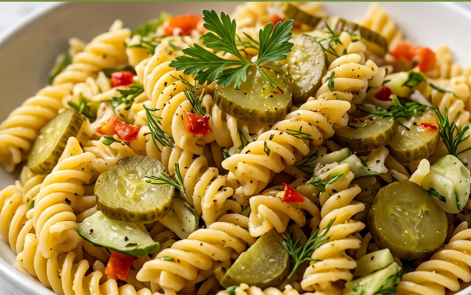 Dill Pickle Pasta Salad