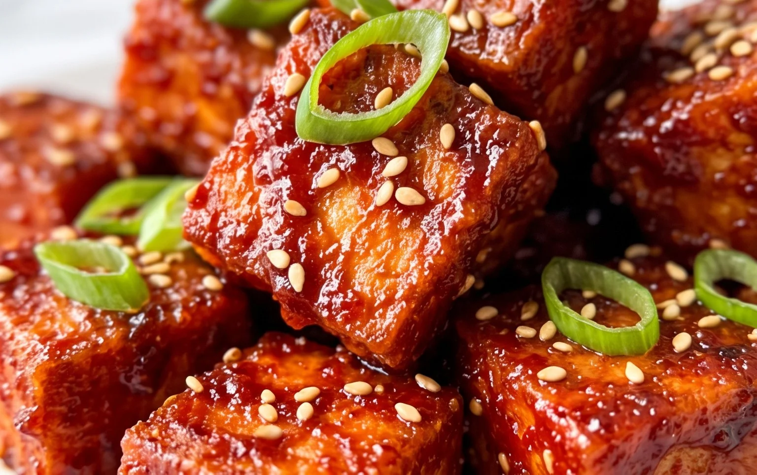 Crispy Gochujang Korean Tofu