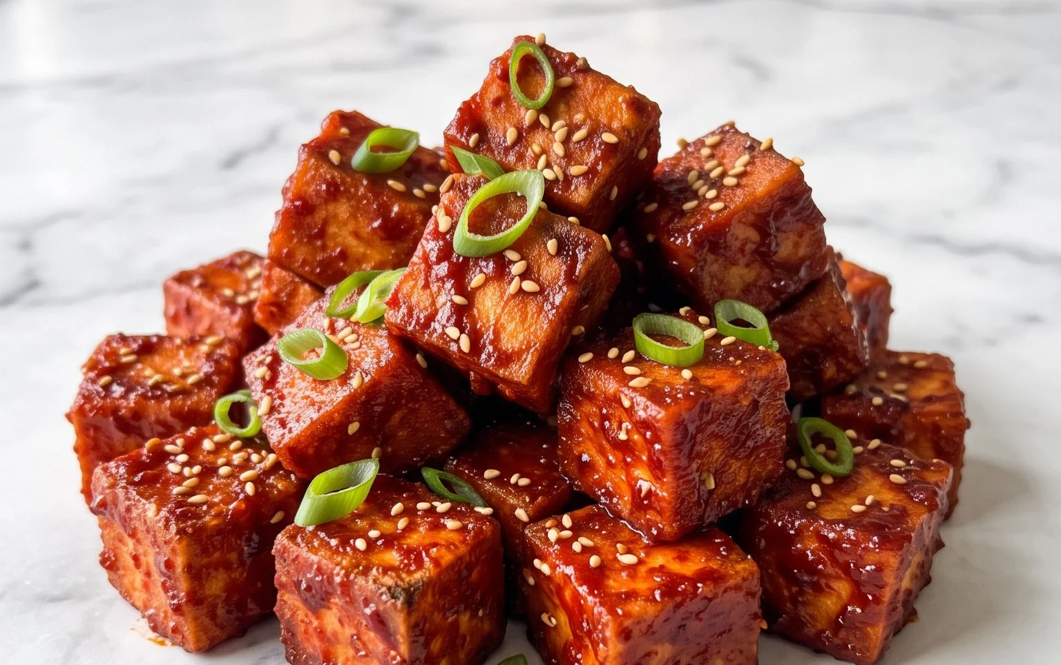 Crispy Gochujang Korean Tofu