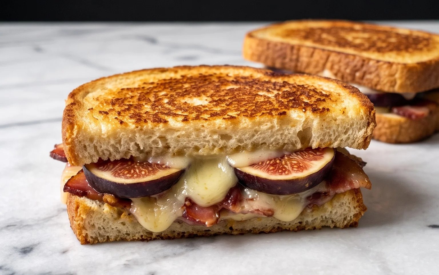 Fig and Beef Beef Bacon Grilled Cheese The Figgy Piggy