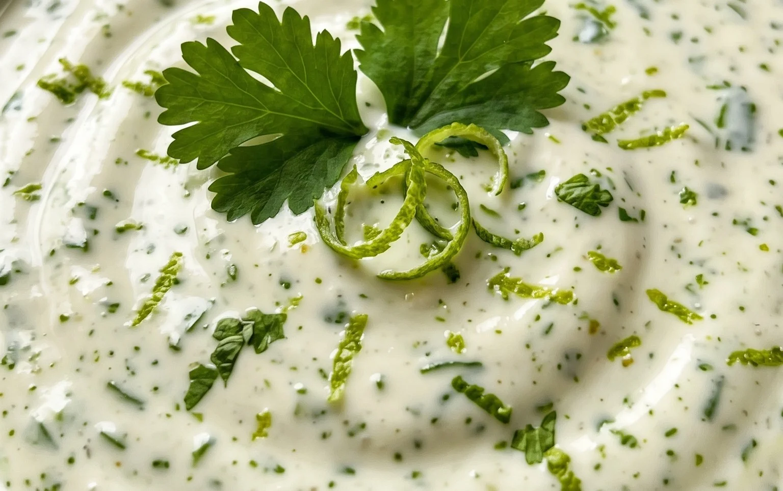 Creamy Garlic Lime Cilantro Sauce